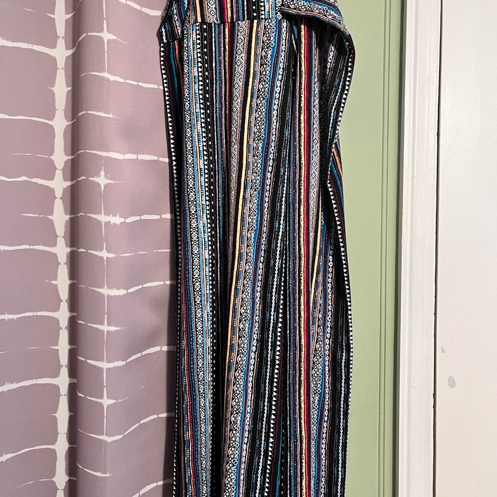 Multicolor Striped Maxi Skirt